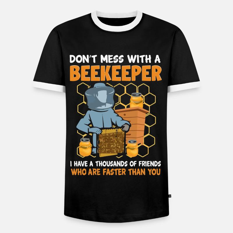 Beekeepers, beekeeping, beekeepers - Men's Ringer Shirt - black/white