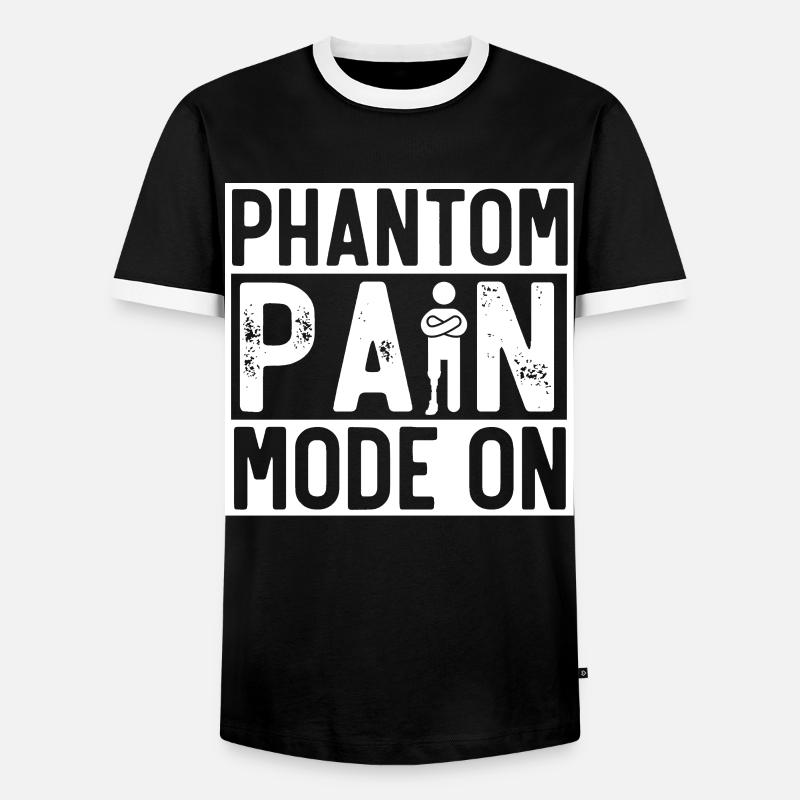 Beinprothese, Prothese, Amputierter, Amputation - Männer Kontrast-T-Shirt - Schwarz/Weiß