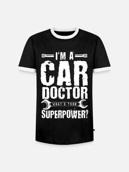 Automechaniker, Mechaniker, Automechaniker - Männer Kontrast-T-Shirt - Schwarz/Weiß