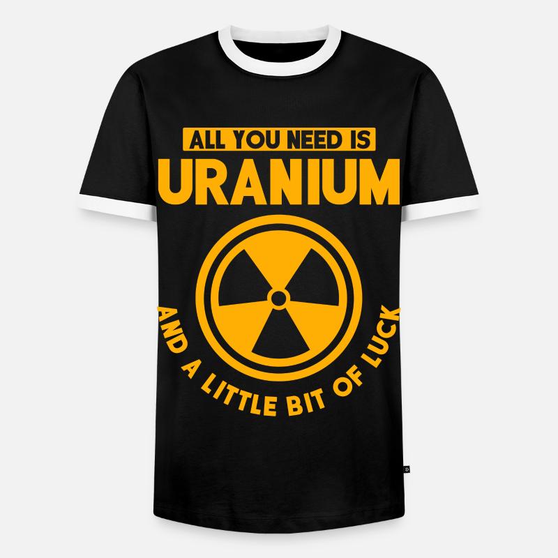 Nuclear Engineer, Nuclear Science, Science - Men's Ringer Shirt - black/white
