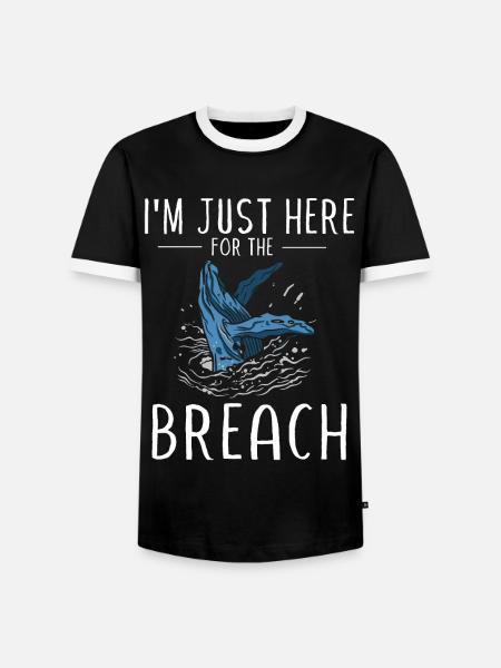 Wale, Wale, Walbeobachtung, Walbeobachtung - Männer Kontrast-T-Shirt - Schwarz/Weiß