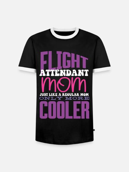 Flugbegleiter, Für Flugbegleiter, Flugbegleiter - Männer Kontrast-T-Shirt - Schwarz/Weiß