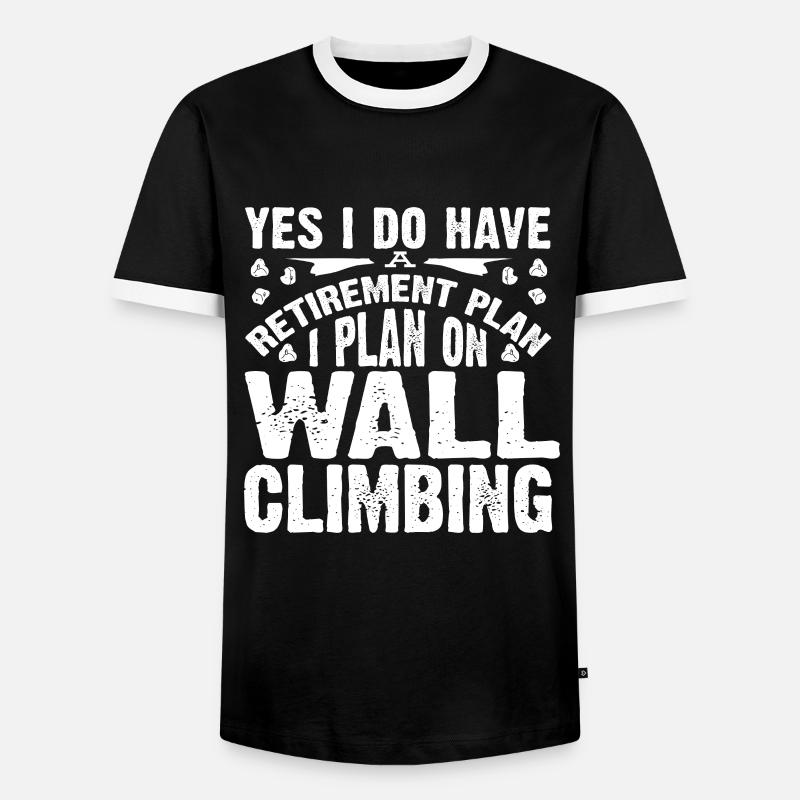 Wall climbers, wall climbers - Men's Ringer Shirt - black/white