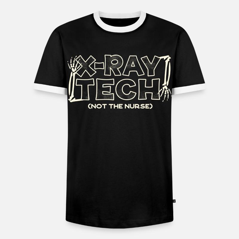Xray Tech, Xray Technician - Men's Ringer Shirt - black/white