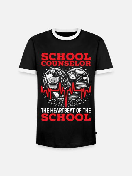 Schulberater Job Arbeit Berufsberatung - Männer Kontrast-T-Shirt - Schwarz/Weiß