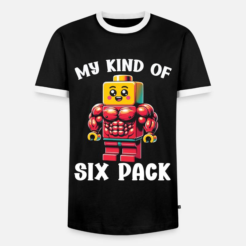Expert Master Builder Bricks - Men's Ringer Shirt - black/white
