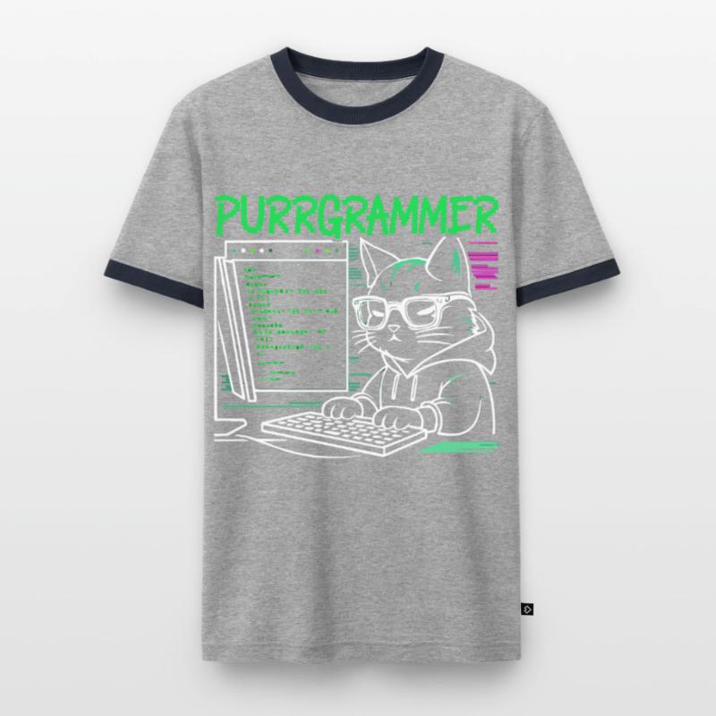 Lustiger Programmierer Programmierer Männer Kontrast-T-Shirt