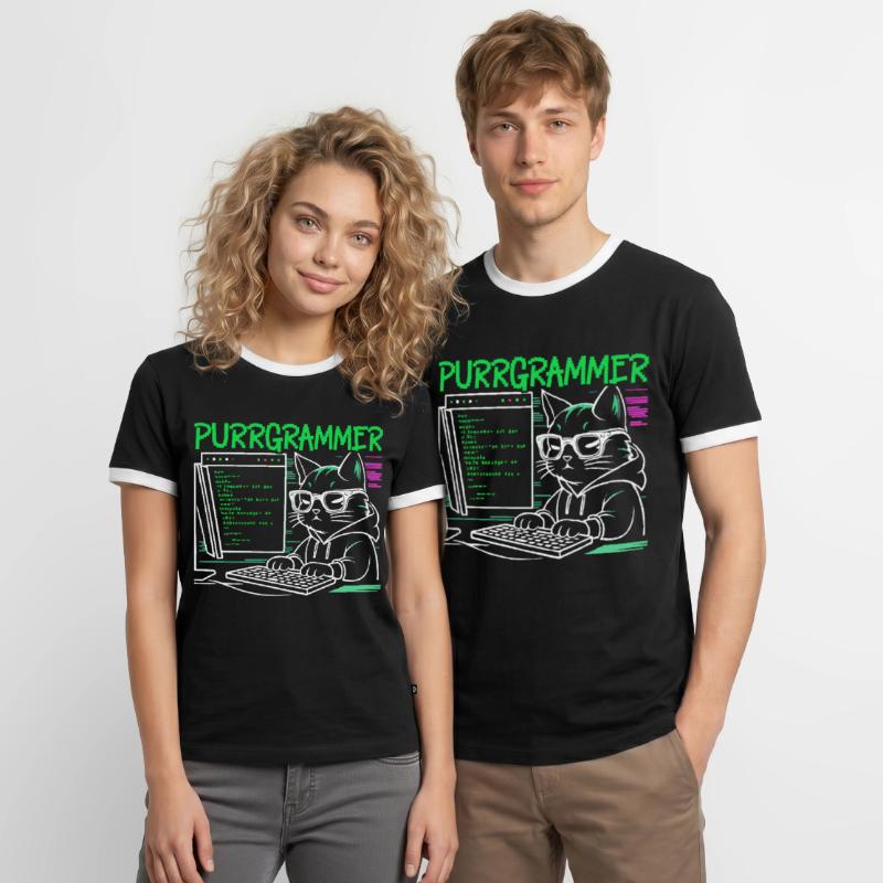 Funny Programmer Programmer Men's Ringer Shirt