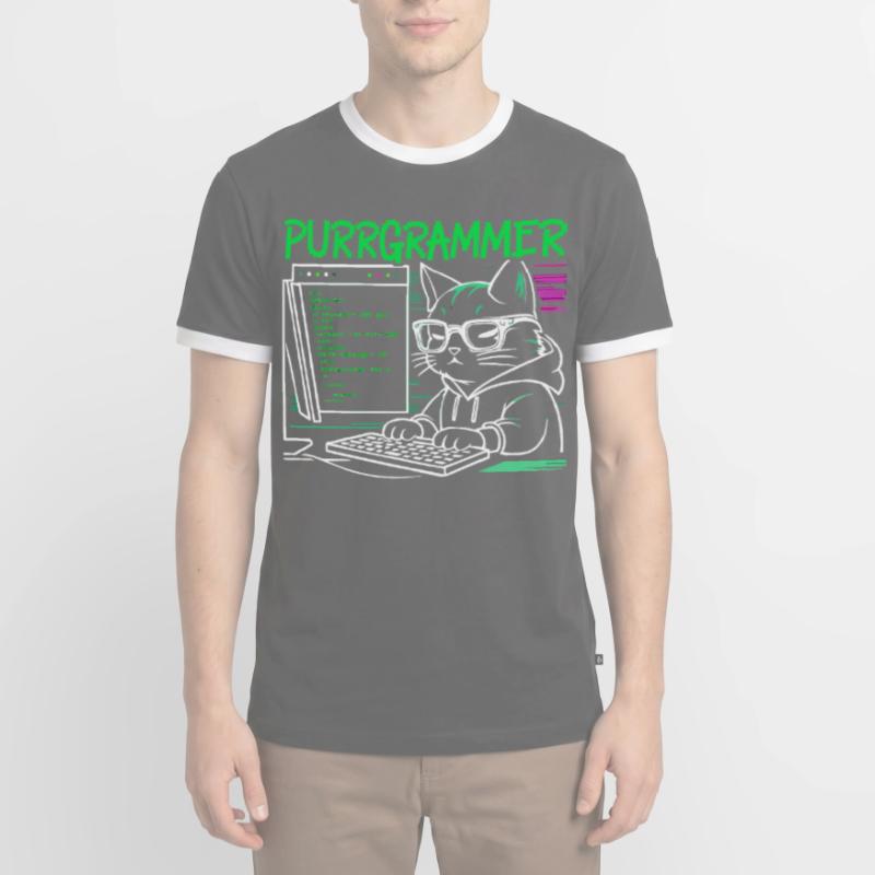 Funny Programmer Programmer Men's Ringer Shirt