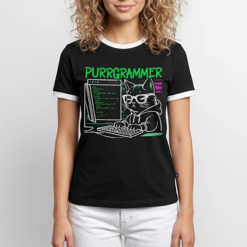 Lustiger Programmierer Programmierer Männer Kontrast-T-Shirt
