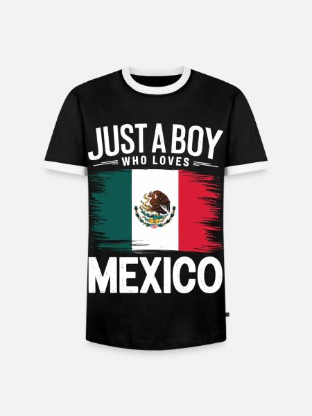 Mexico Mexico Mexican Spanish - Men's Ringer Shirt - black/white