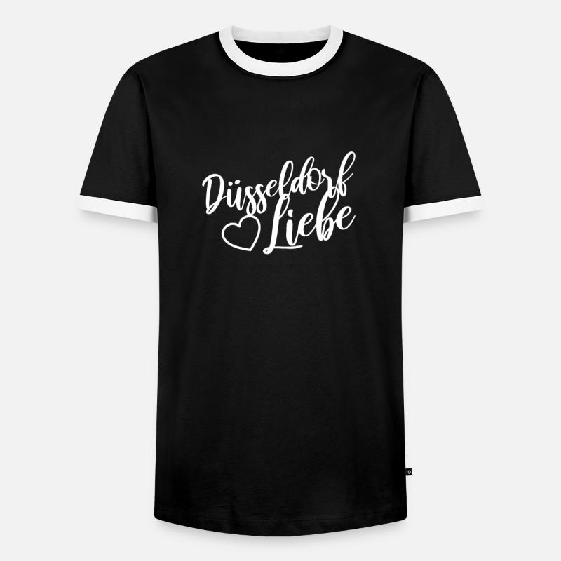 Dusseldorf - Men's Ringer Shirt - black/white