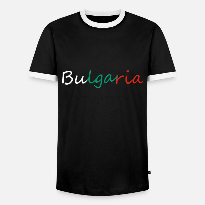 Bulgaria - Men's Ringer Shirt - black/white