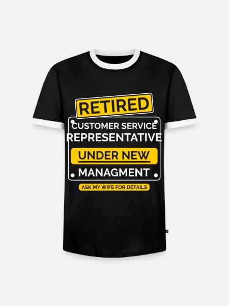 Representative Retirement Retriement - Men's Ringer Shirt - black/white