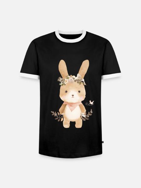 Cute - Men's Ringer Shirt - black/white