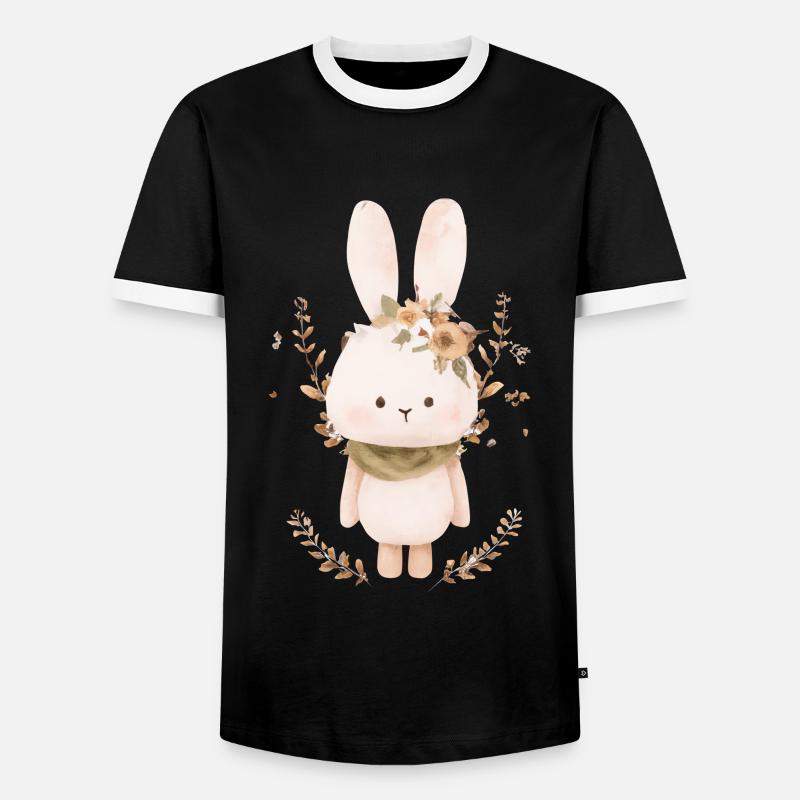 Easter - Men's Ringer Shirt - black/white