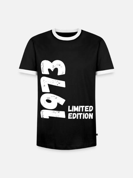 1973 Limited edition Birthday - Men's Ringer Shirt - black/white