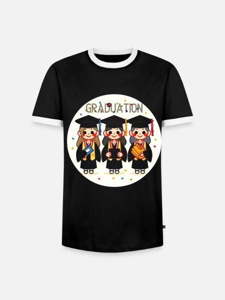 Graduation Joyful Trio - Men's Ringer Shirt - black/white