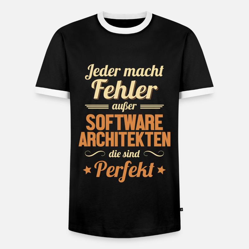 Software Architekten sind Perfekt Software - Männer Kontrast-T-Shirt - Schwarz/Weiß