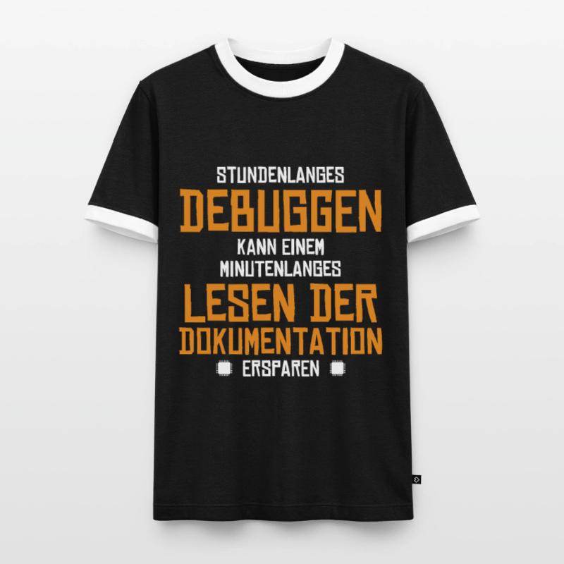Stundenlanges Debuggen Softwareingenieur Coder Männer Kontrast-T-Shirt
