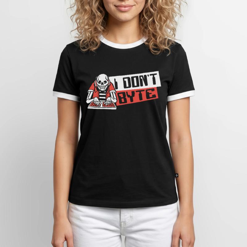 I Don't Byte Software Engineer Developer Coder Men's Ringer Shirt