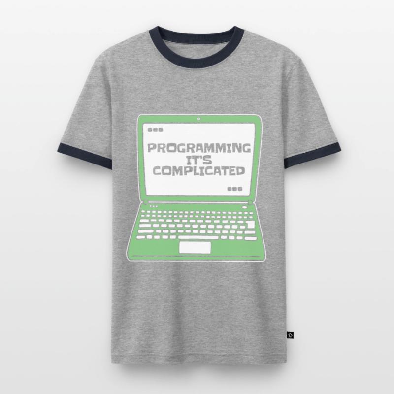 Programmer c’est compliqué Developer Coder T-shirt contrasté Homme