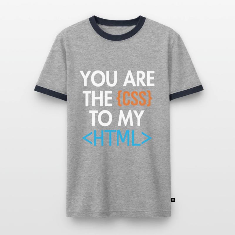 Vous êtes le CSS de mon HTML Developer Coder T-shirt contrasté Homme