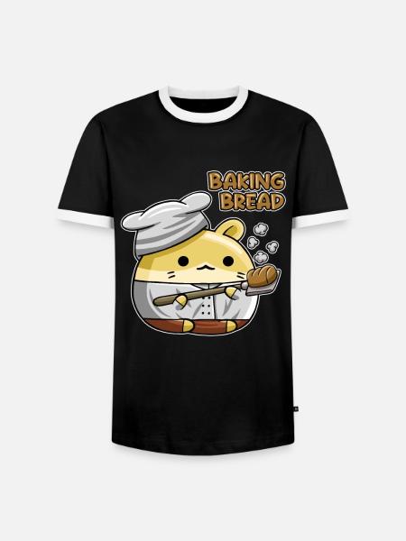 Baking Bread Bread Dough Bread Maker Bread Queen - Men's Ringer Shirt - black/white