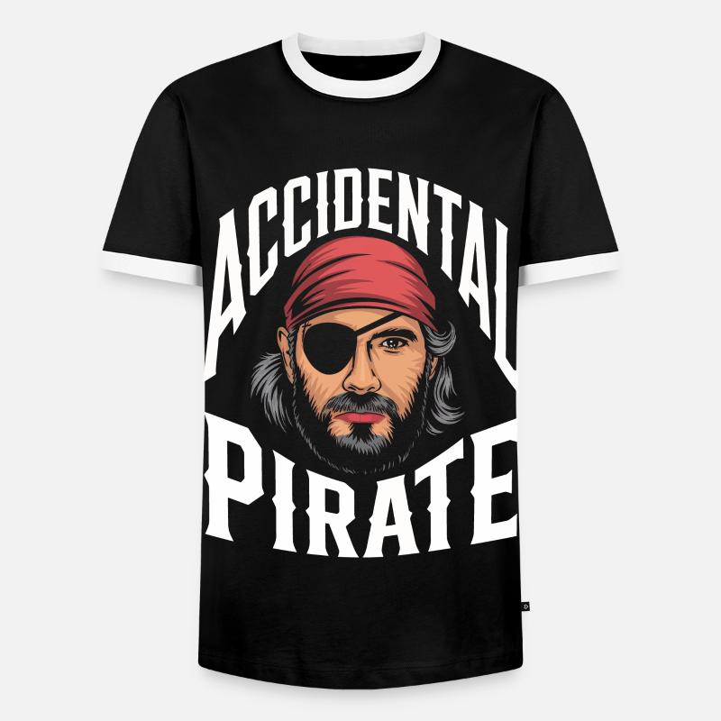 Amputation Disability - Men's Ringer Shirt - black/white