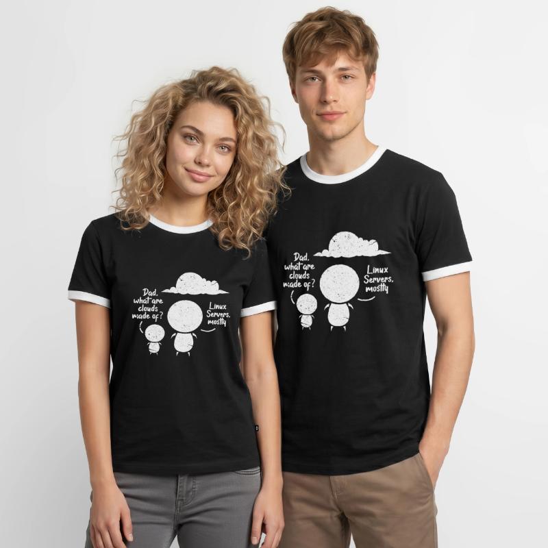 Software Developer Programmer Software Linux Men's Ringer Shirt