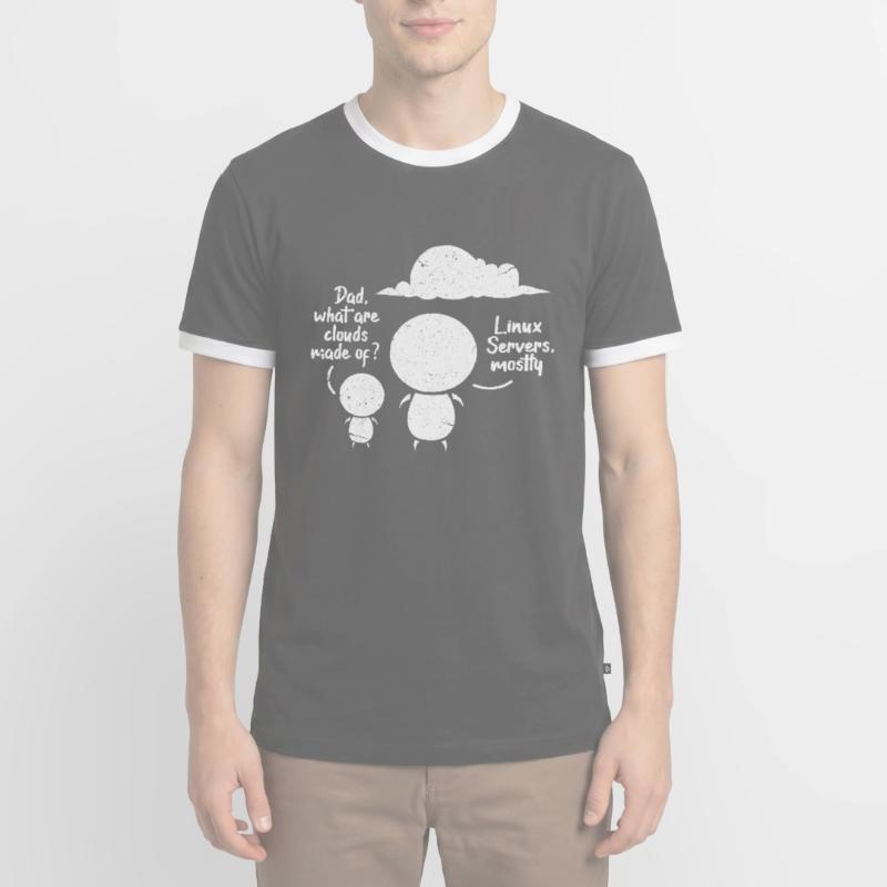 Software Developer Programmer Software Linux Men's Ringer Shirt