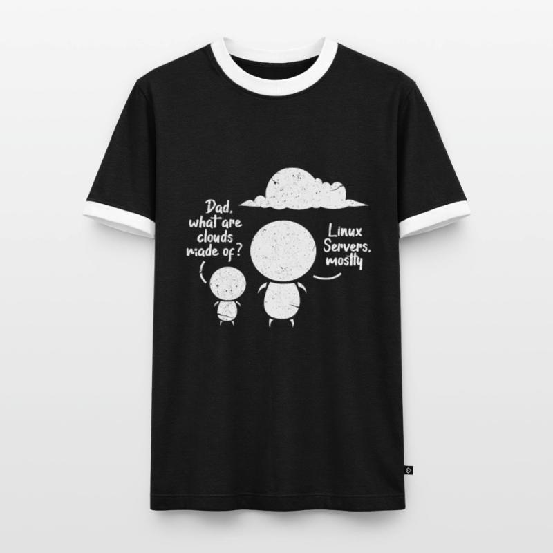 Software Developer Programmer Software Linux Men's Ringer Shirt
