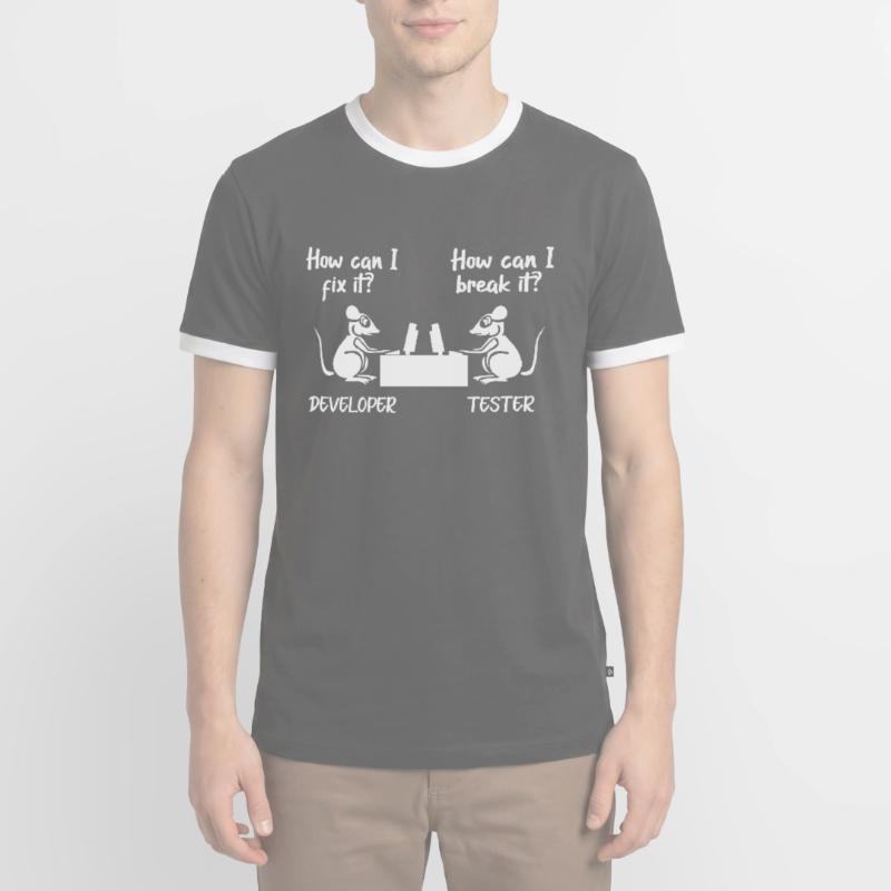 Software developer programmer software Men's Ringer Shirt