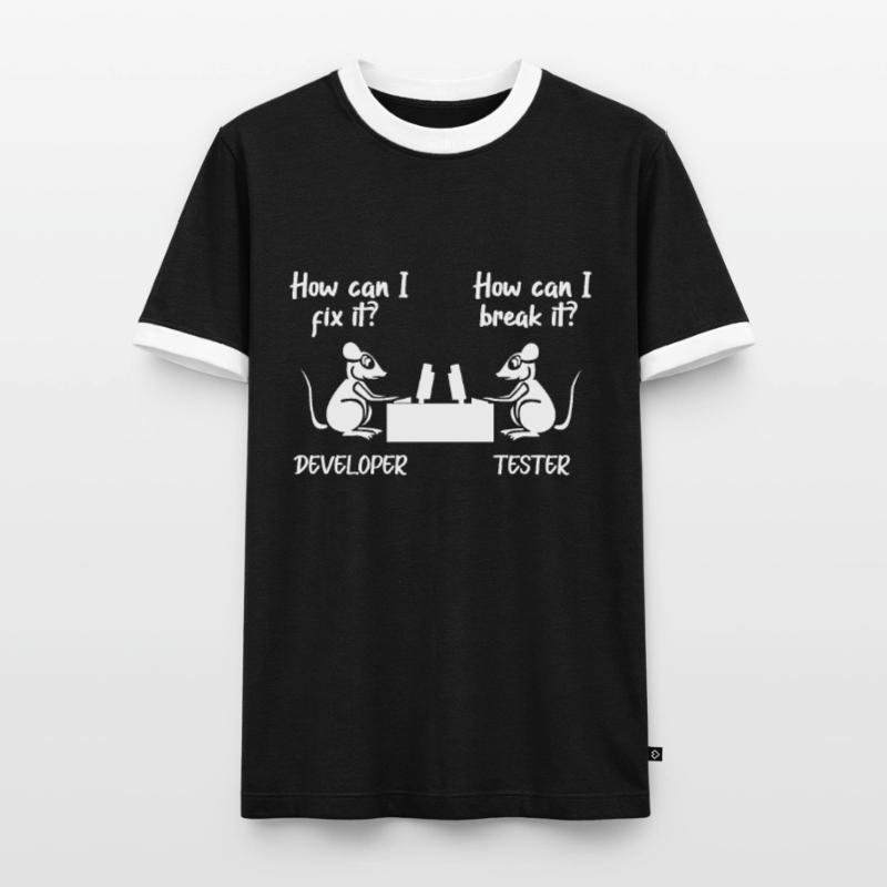 Software developer programmer software Men's Ringer Shirt