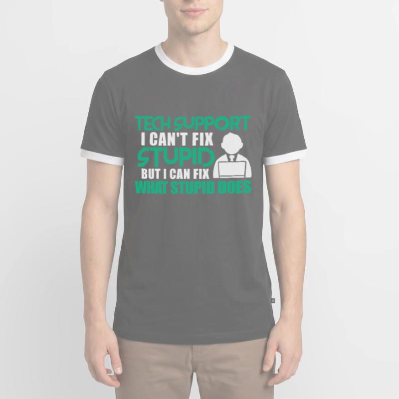 Technical support computer IT programmer Men's Ringer Shirt
