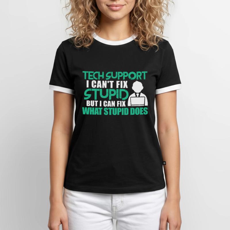 Technical support computer IT programmer Men's Ringer Shirt