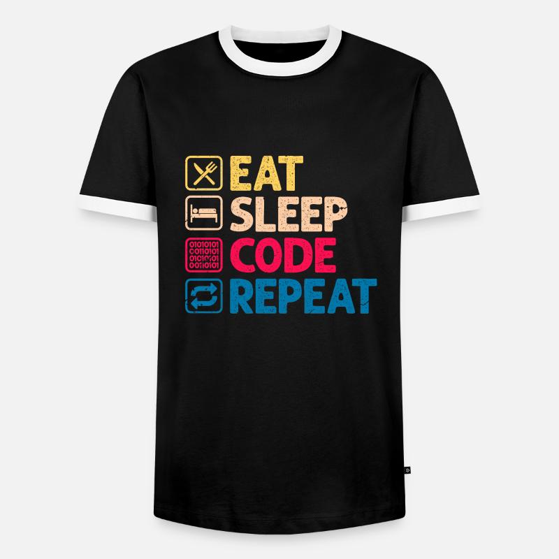 Programmierer - Männer Kontrast-T-Shirt - Schwarz/Weiß