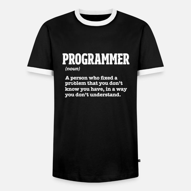 Programmierer - Männer Kontrast-T-Shirt - Schwarz/Weiß