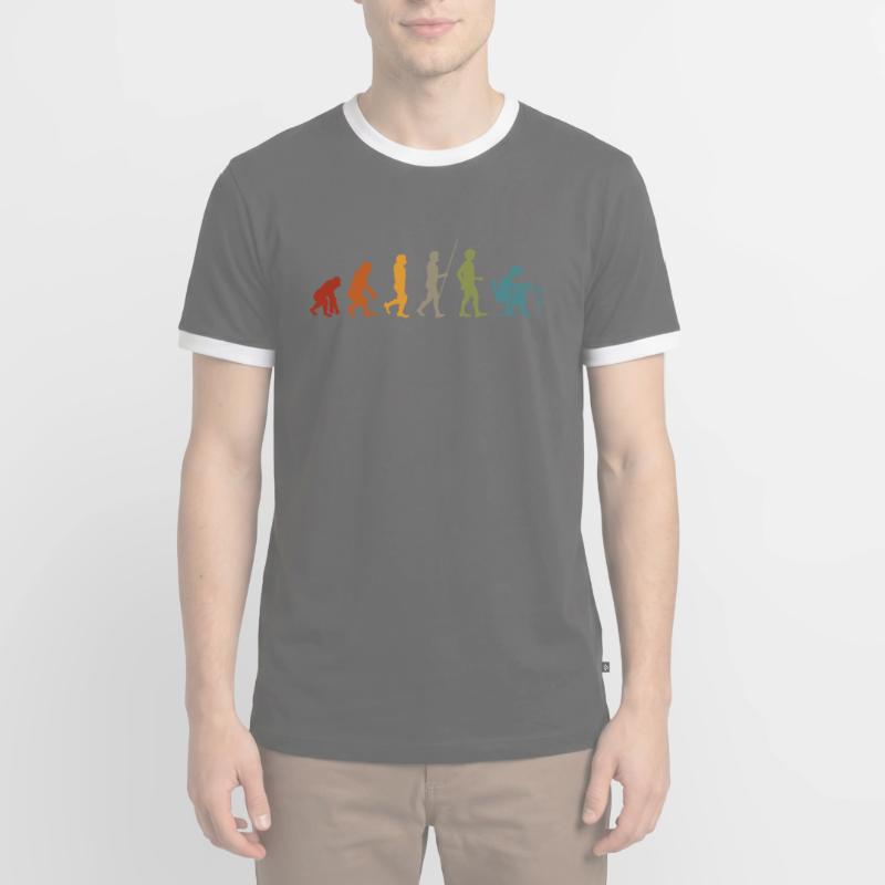 Evolution du programmeur T-shirt contrasté Homme