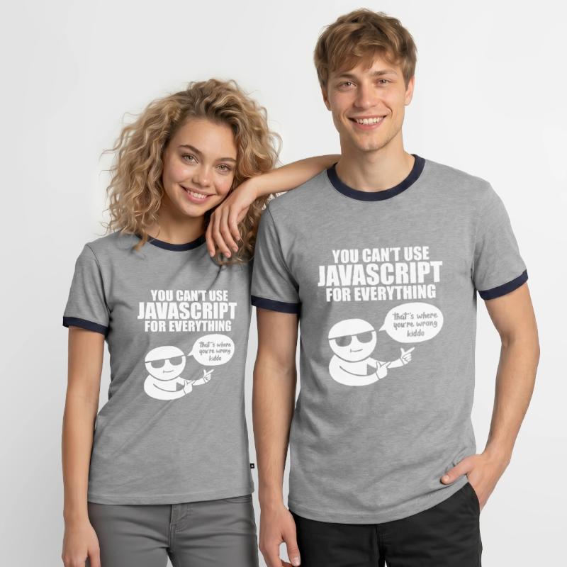 Programmeur Javascript T-shirt contrasté Homme