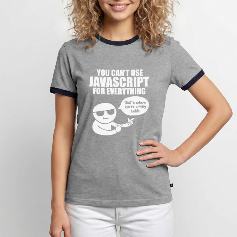 Programmeur Javascript T-shirt contrasté Homme