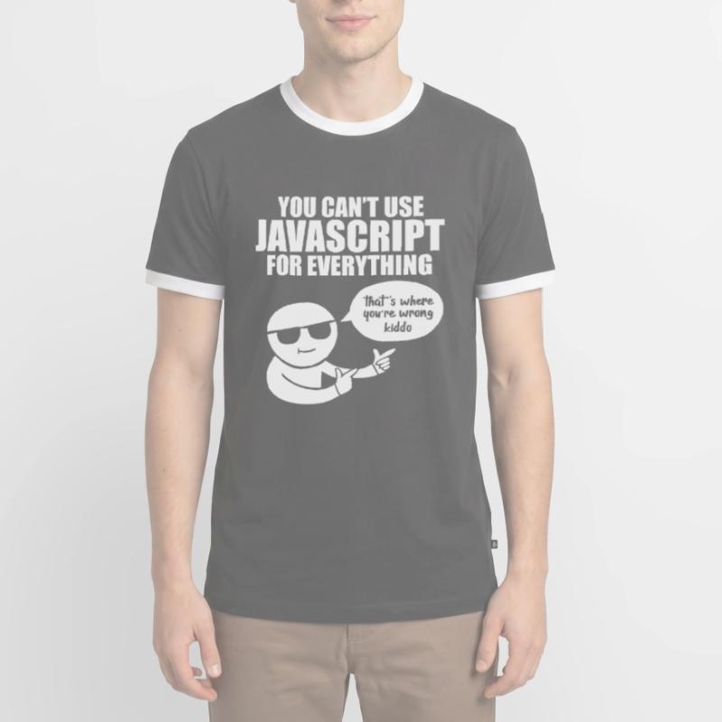Programmeur Javascript T-shirt contrasté Homme