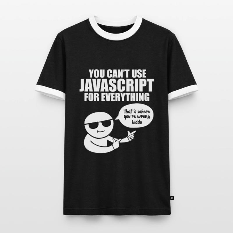 Programmeur Javascript T-shirt contrasté Homme