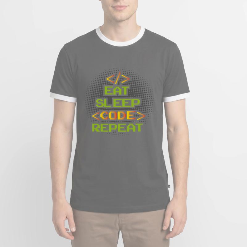 Funny Programmer Software Developer Männer Kontrast-T-Shirt