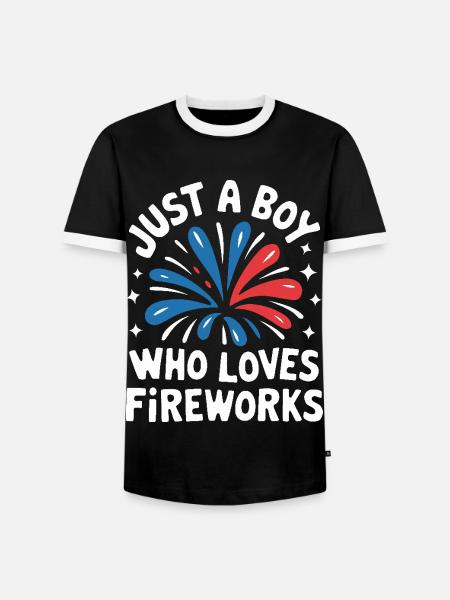Pyrotechnics Fireworks Pyrotechnics - Men's Ringer Shirt - black/white