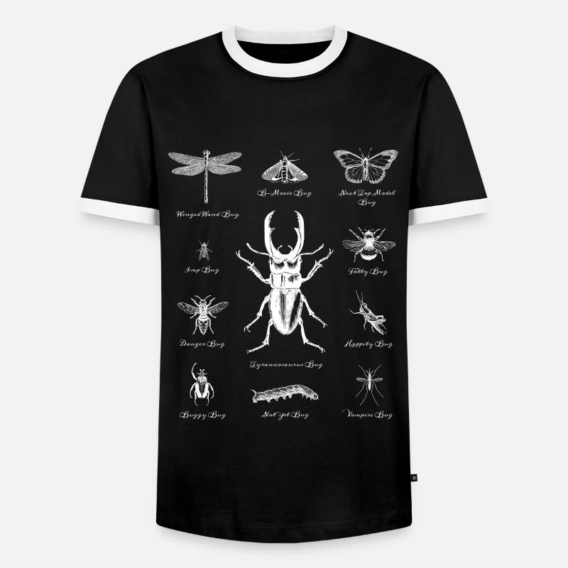 Bugs Beetles insects beetles insects - Men's Ringer Shirt - black/white