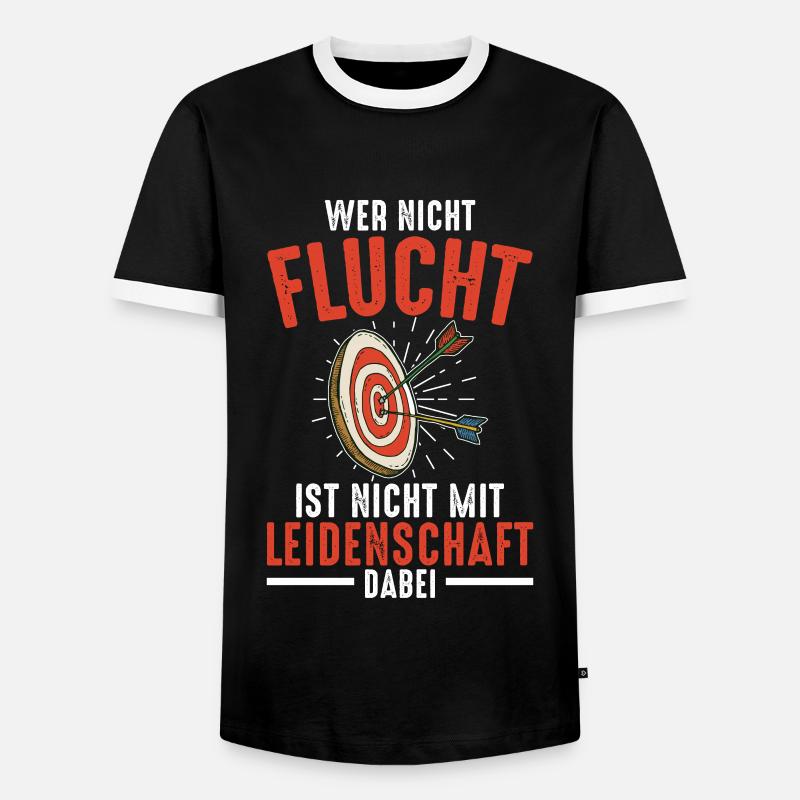 Bogenschützen Pfeil & Bogen Geschenk - Männer Kontrast-T-Shirt - Schwarz/Weiß