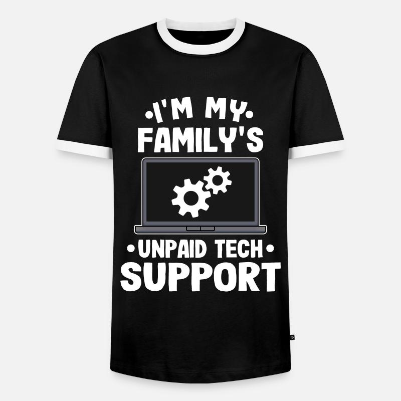 Informatiker Geschenk Lustig Programmierer EDV IT - Männer Kontrast-T-Shirt - Schwarz/Weiß