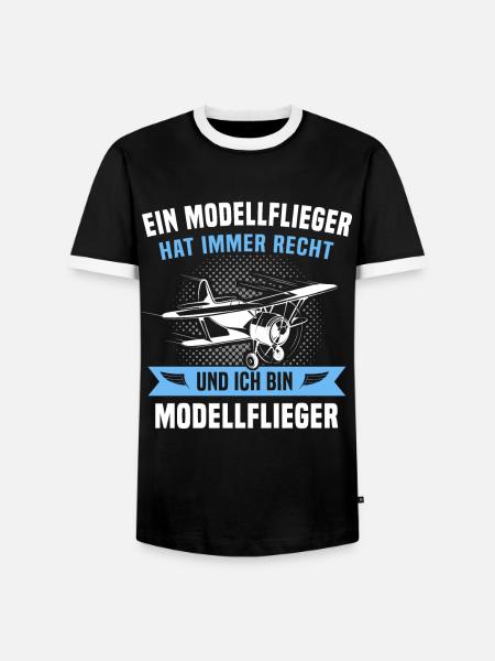 Modellflieger Modellflug Modellfliegen - Männer Kontrast-T-Shirt - Schwarz/Weiß