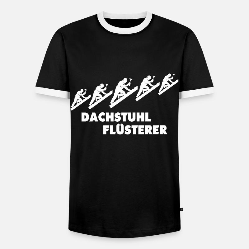 Dachdecker Dachdecken - Männer Kontrast-T-Shirt - Schwarz/Weiß
